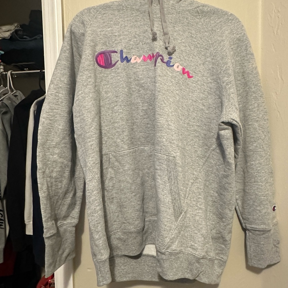 grey champions hoodie